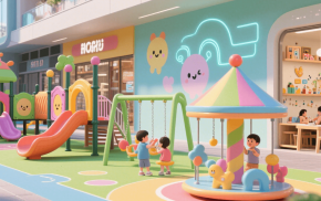 3维 幼儿园 将实拍影像与三维模型融合